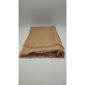 Quince Lightweight Linen Throw Beige Bedding 50X60